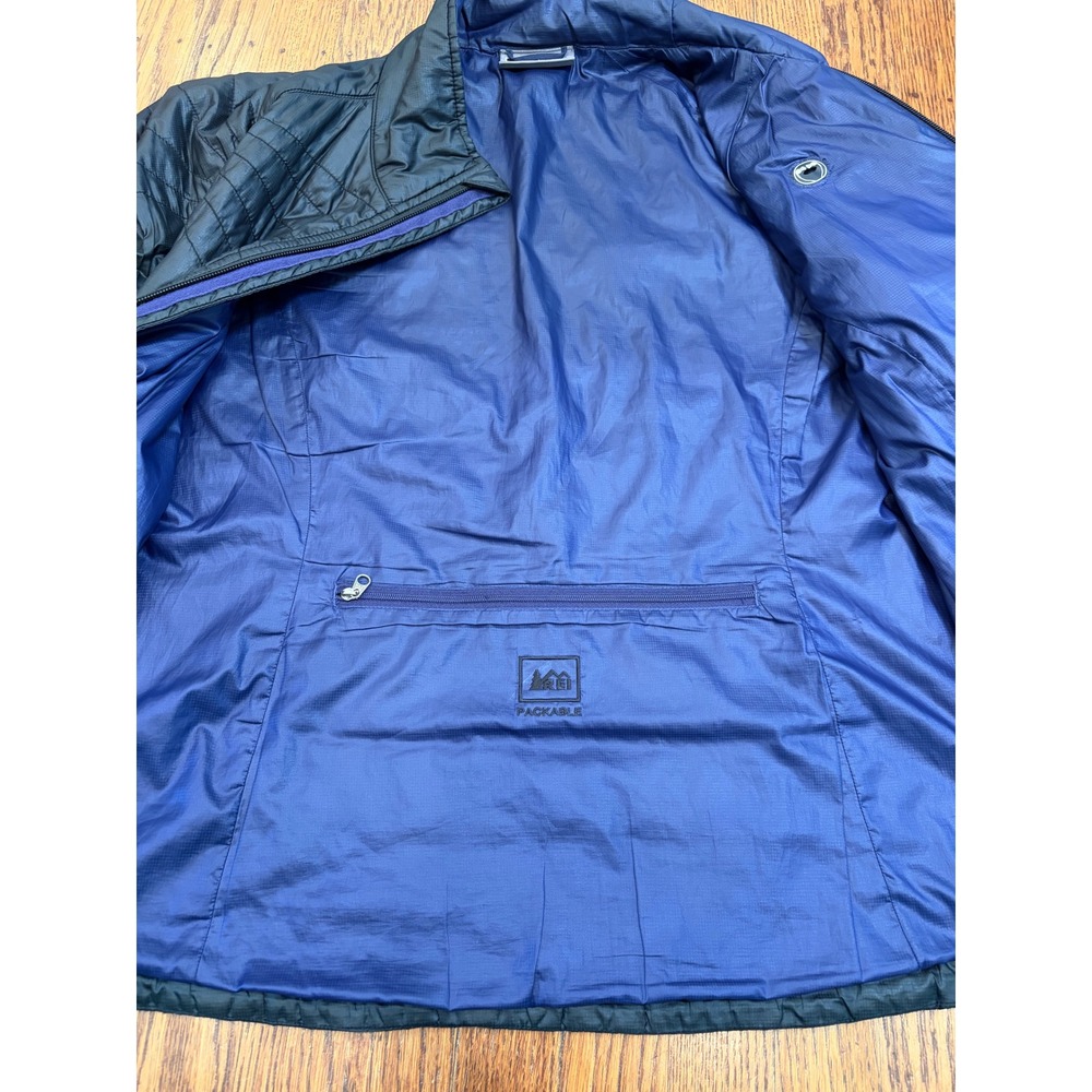 REI Women's PrimaLoft Pertex Quantum Eco Puffer Jacket Black Packable M - Picture 9 of 10